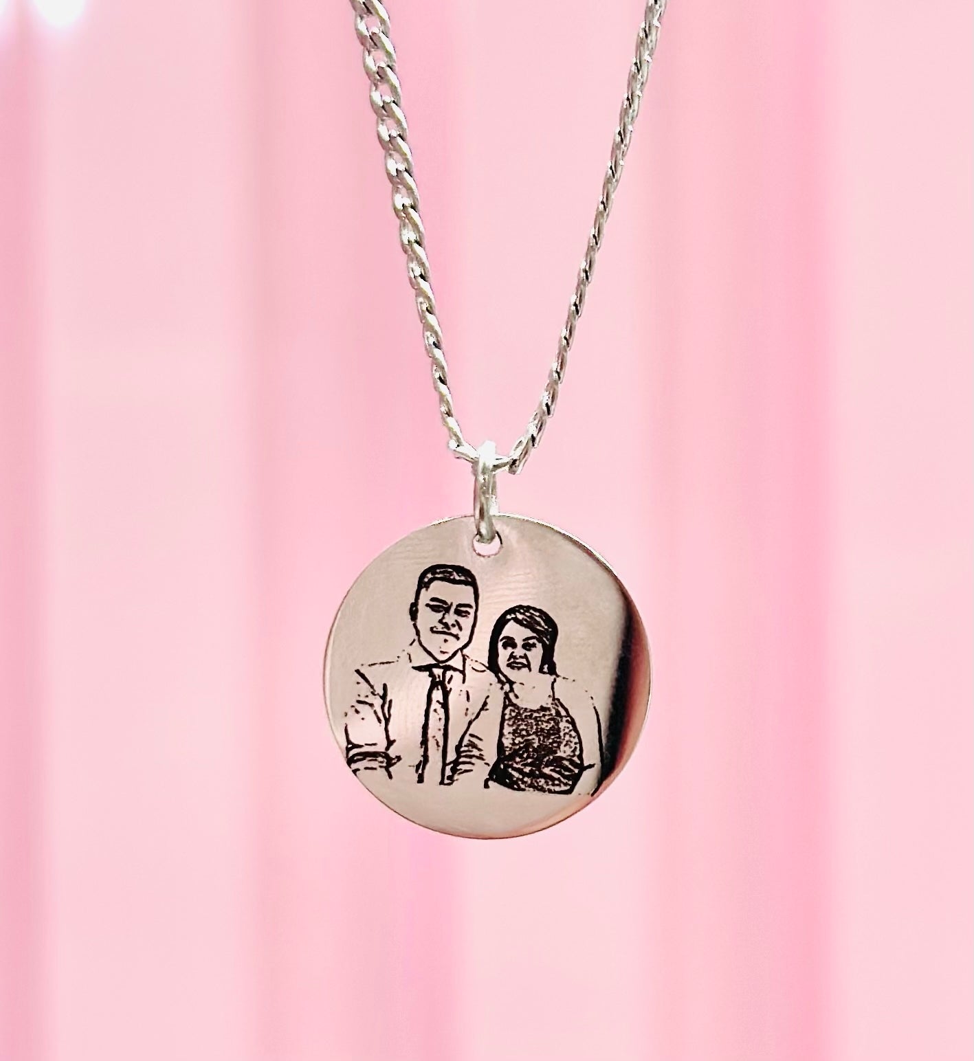 Round Photo Necklace